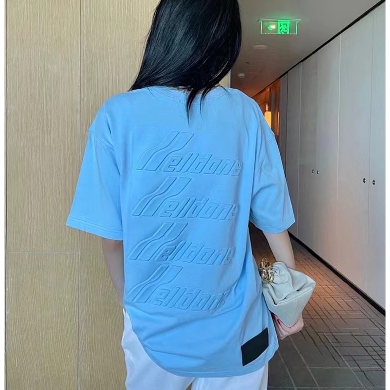 Áo phông trơn WE11DONE 4 màu dập chữ nổi