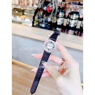   Bảo hành 12 tháng   Đồng hồ nữ dimini siêu đá dây da mềm ôm tay 