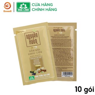 Dầu gội thảo mộc dành cho da dầu dạng dây 10 gói - Nguyên Xuân Bồng bềnh Hương hoa NX3-03