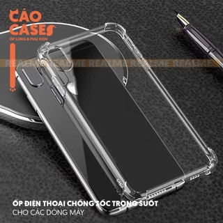 Ốp Realme Trong Chống Sốc Loại 1 Realme C1_C2_C3_6_7_7i_8_8Pro_9i_C11_2020_C11_2021_C12_C15_C20_C21Y_C25Y..