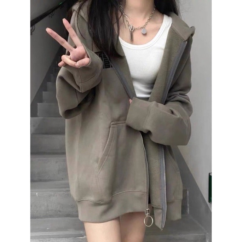 Áo Khoác Nỉ Hoodie Zip JYN In Cao Su Form Rộng Nam Nữ Unisex | BigBuy360 - bigbuy360.vn