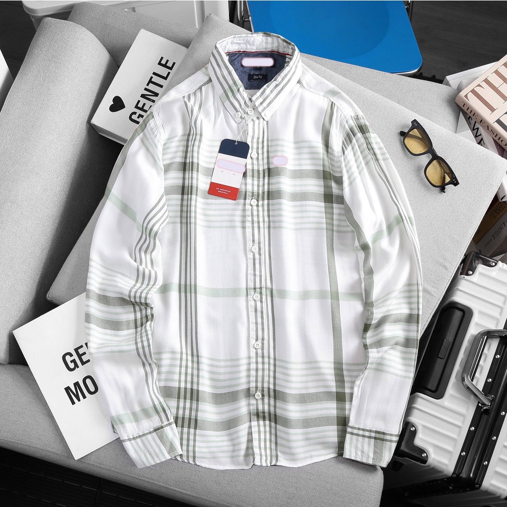 Áo Sơmi Tay Ngắn/ Tay Dài Caro Không túi CRTD01