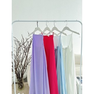 MAXI 2 DÂY SUÔNG HỞ LƯNG 4 MÀU