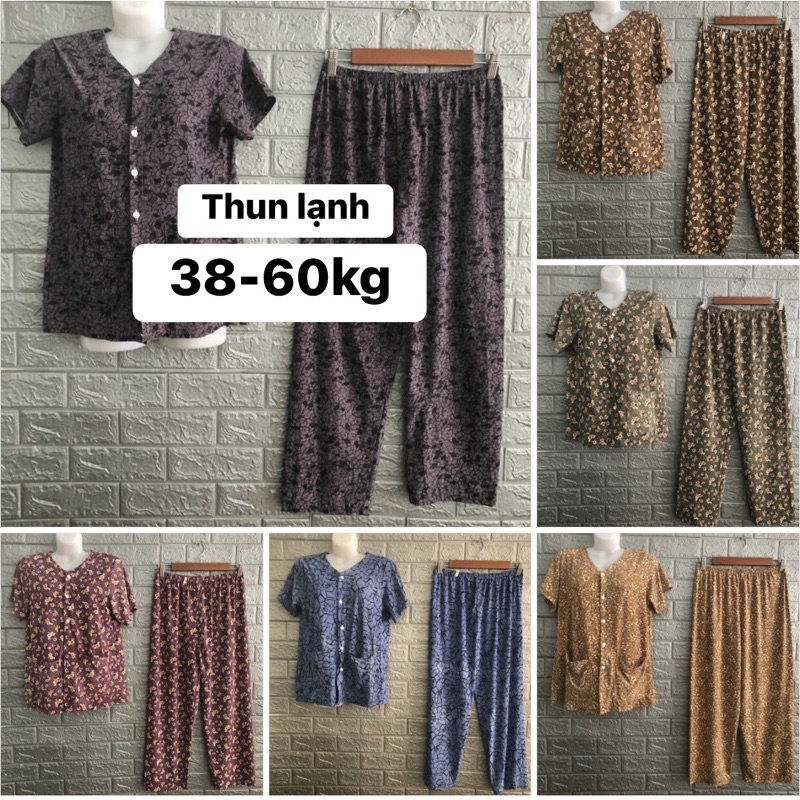 (38-60kg) đồ bộ cụ bà ( bà lão) quần dài