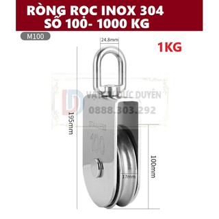 Ròng rọc inox 304 số 100-1000kg