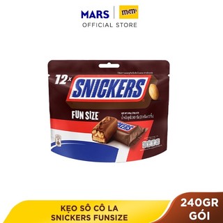 Kẹo sô-cô-la Snickers nhân bơ đậu phộng 240g gói 12 cái