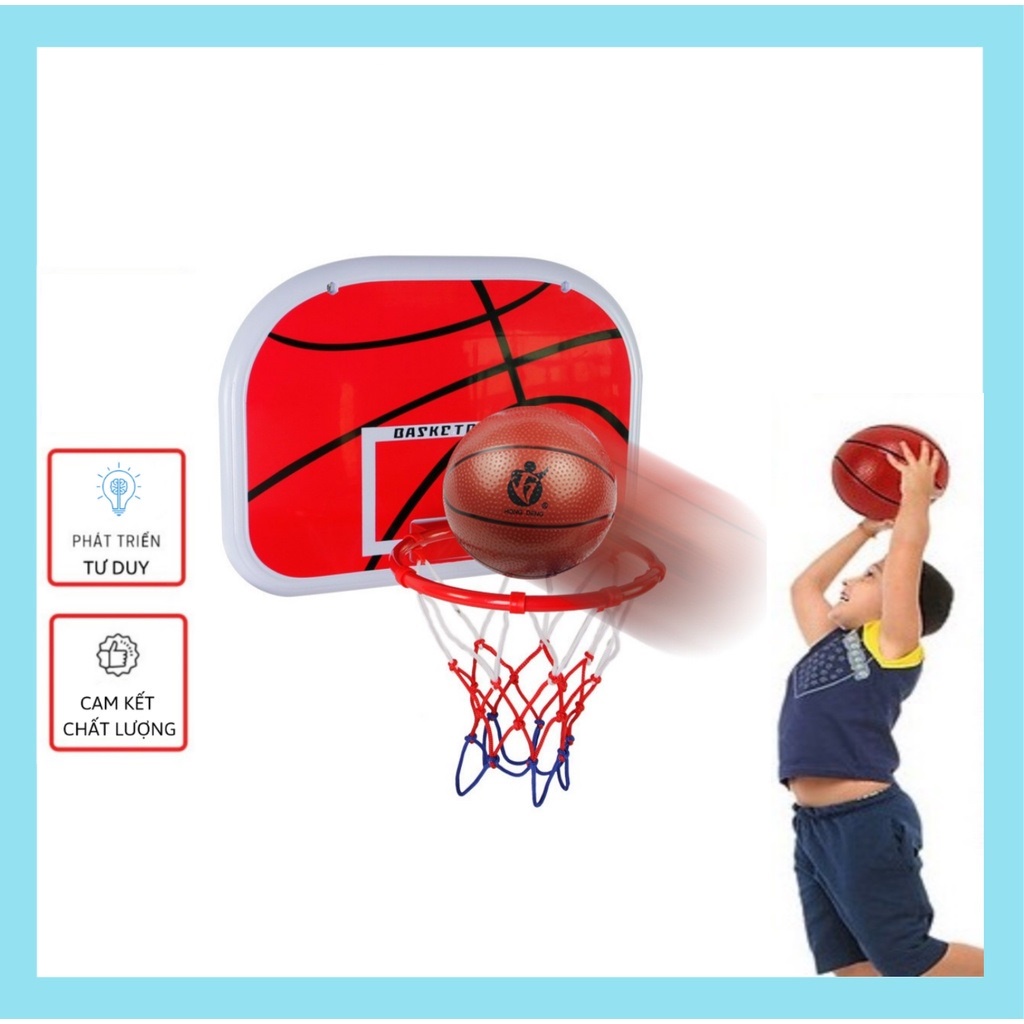 Bộ đồ chơi bóng rổ mini treo tường phát triển chiều cao, tăng khả năng vận động ngay tại nhà cho bé 1-12 tuổi (T010-17)