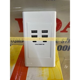Ổ cắm USB âm tường Lioa hỗ trợ sạc nhanh