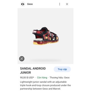 Sandal Geox Marvel bé trai có đèn