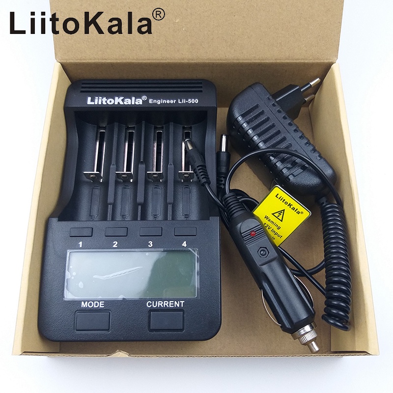 Bộ sạc và test pin Liitokala Lii-500 đa năng cho pin AA AAA 18650 26650 14500 1.2V 3.7V