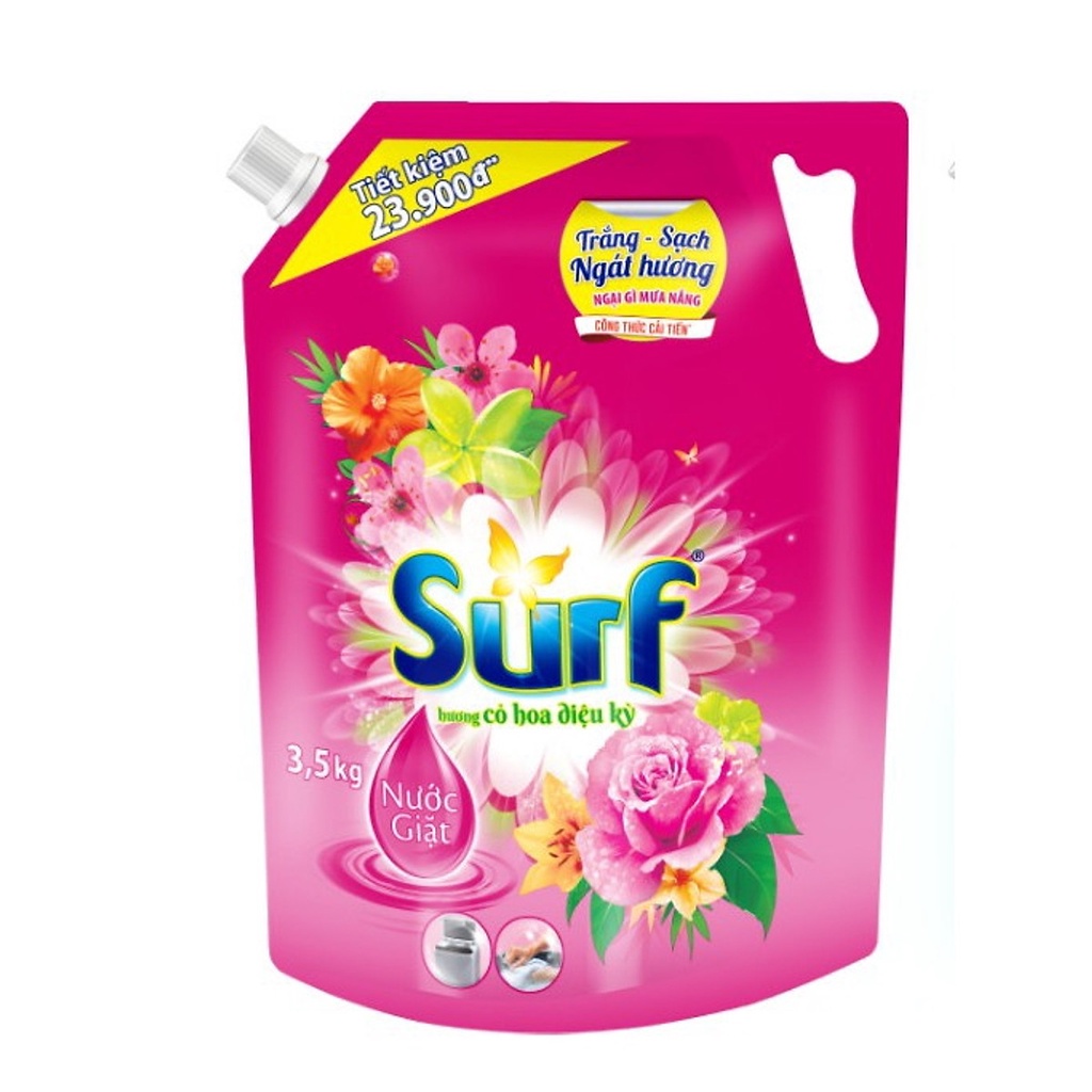 Nước giặt Surf túi 2.9kg HỒNG.