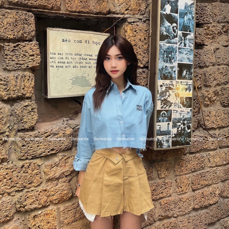 Áo sơmi cao cấp miumiu ver 2
