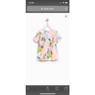 Váy thô hoa Zara sz 1-3y
