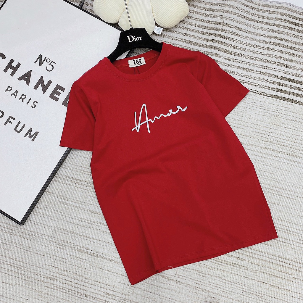 Áo thun thái nữ from vừa cổ tròn chất thun cotton thái AMOR YOHOMI mã AT002 dưới 60kg