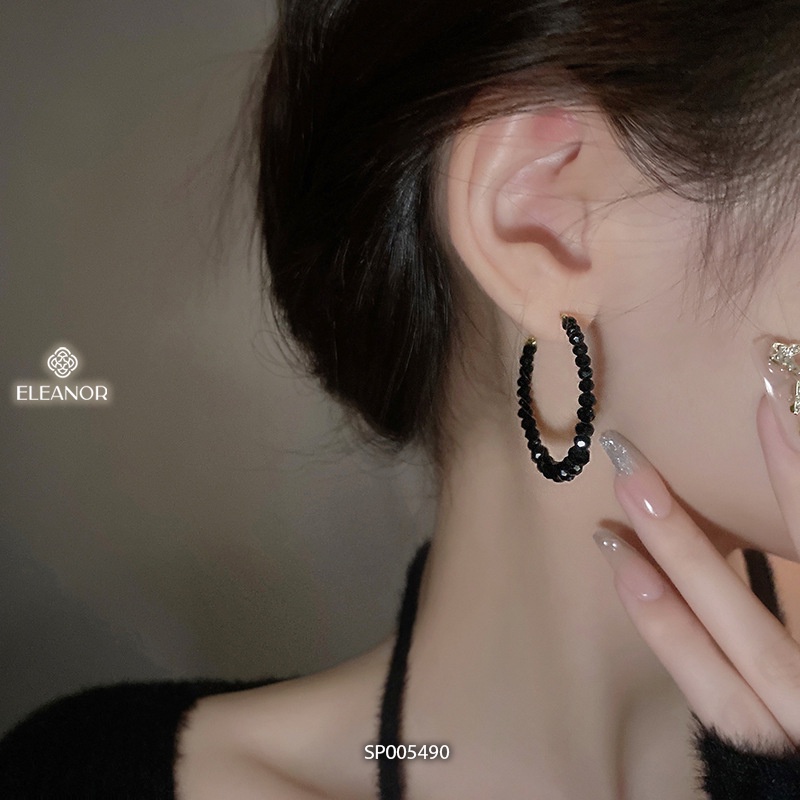 Bông tai nữ chuôi bạc 925 Eleanor Accessories chuỗi hạt cườm cá tính phụ kiện trang sức 5490