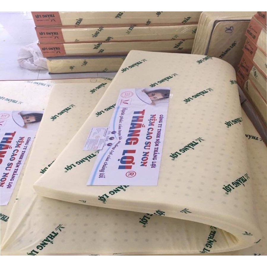 Nệm Cao Su Non Thắng Lợi foam thiên nhiên 10cm 15cm 20cm 1m 1m2 1m4 1m6 1m8 Bảo Hành 15 năm Đạt Thắng