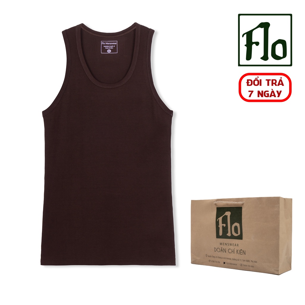 Áo ba lỗ FLO MENSWEAR ver1 chất liệu thun gân form body, áo tanktop nam thoáng mát