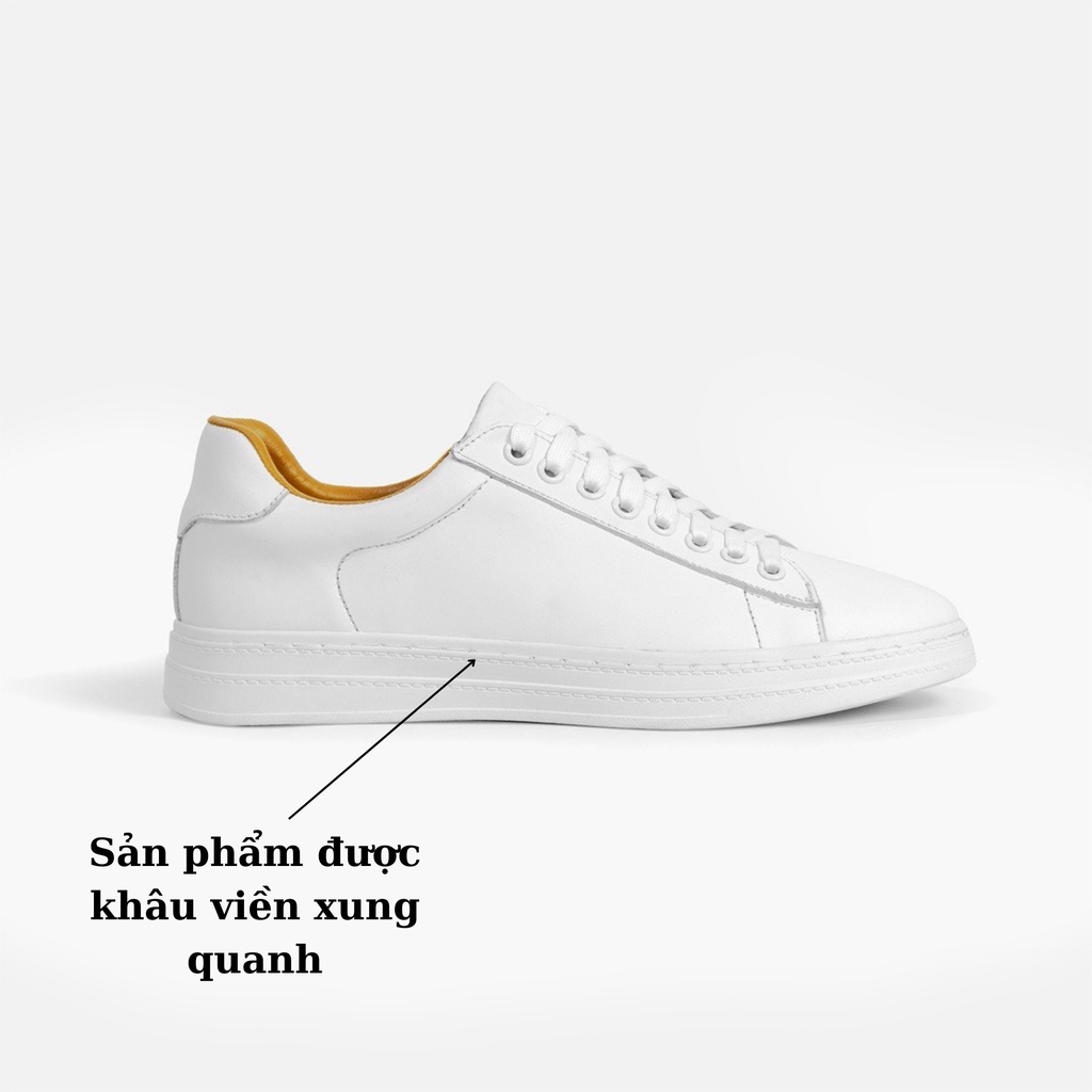 Giày thể thao nam sneaker Phananh.4mans chất liệu da Bò Napan   bảo hành 24 tháng tặng kèm tất 4ML-G39