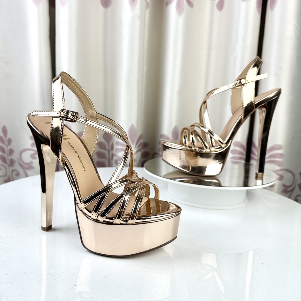 Giày cao gót hoa hậu15cm,sandanl cao gót đế đúp ,giày cưới,hoa hậu catwalk chính hãng