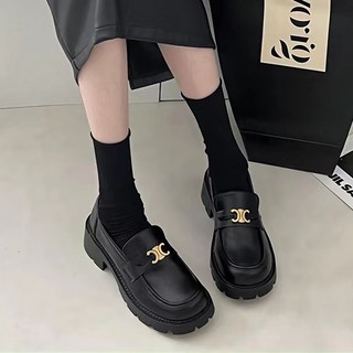 Giày Da Nữ Đế Cao 5cm Phong Cách Hàn Quốc