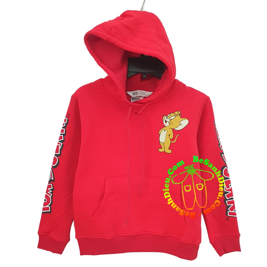 Áo Hoodie đỏ noel ấm áp vải cực chất hàng Cambodia xuất xịn cho bé màu đỏ
