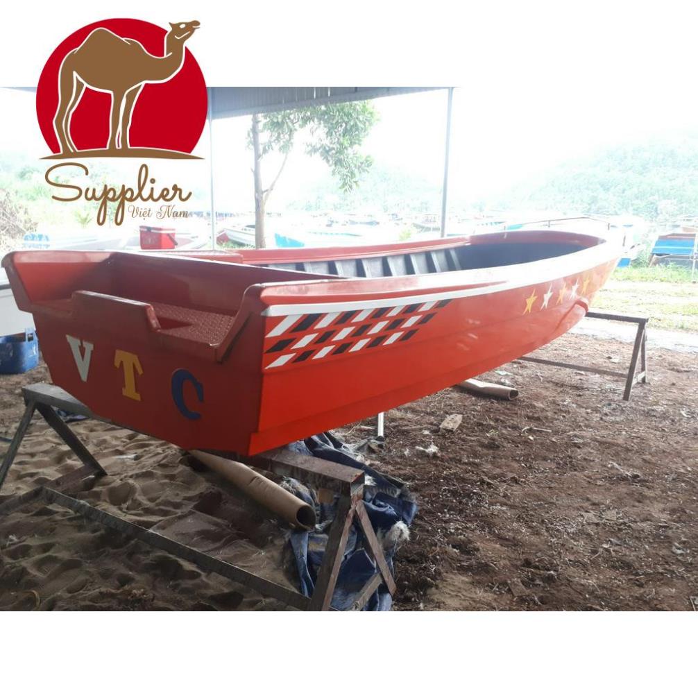 THÂN VỎ TÀU CANO COMPOSITE GIÁ TẠI XƯỞNG SẢN XUẤT GHE THUYỀN FIBER GLASS, VỎ LAI, BA LÁ CÂU CÁ -T007