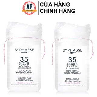 Bông cotton tẩy trang byphasse cotton pads for make-up removal 35 miếng