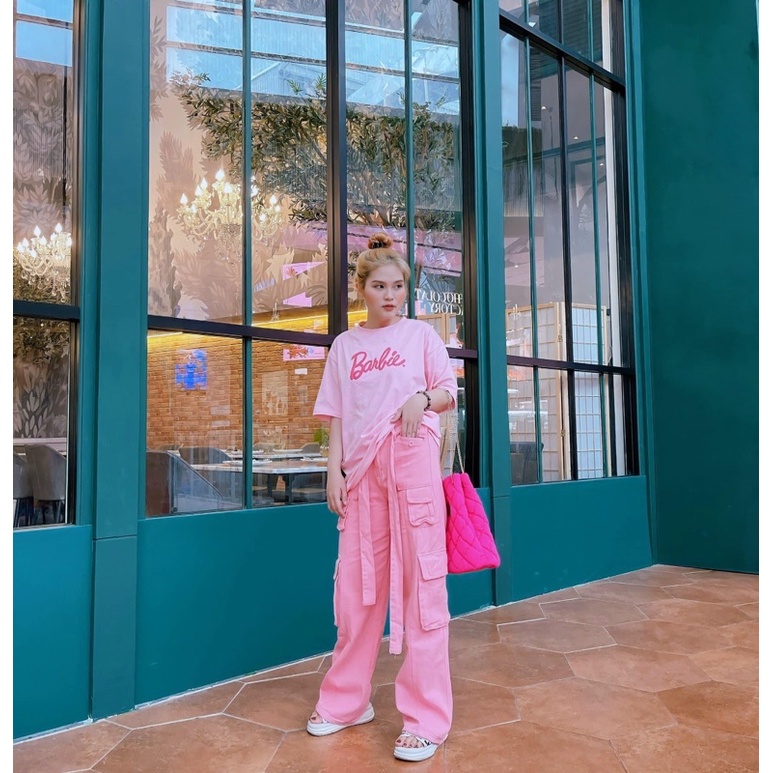 Áo thun chữ Barbie - order Thái