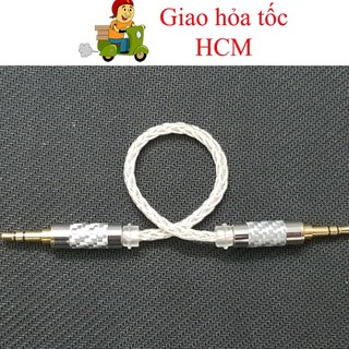 Dây IC, AUX, 2 đầu 3.5mm 8 lõi mạ bạc 7N chất lượng cao cho DAC / AMP