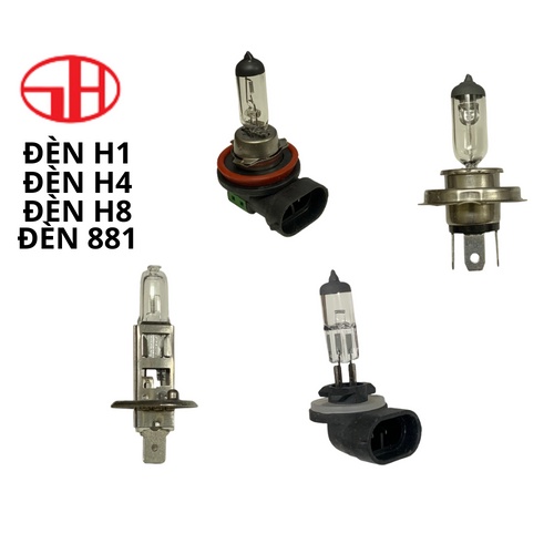 Bóng đèn ô tô Philistar chất lượng cao, chân H1, H4, H8, 881 12V Phililamp Dùng cho bóng đèn Gầm