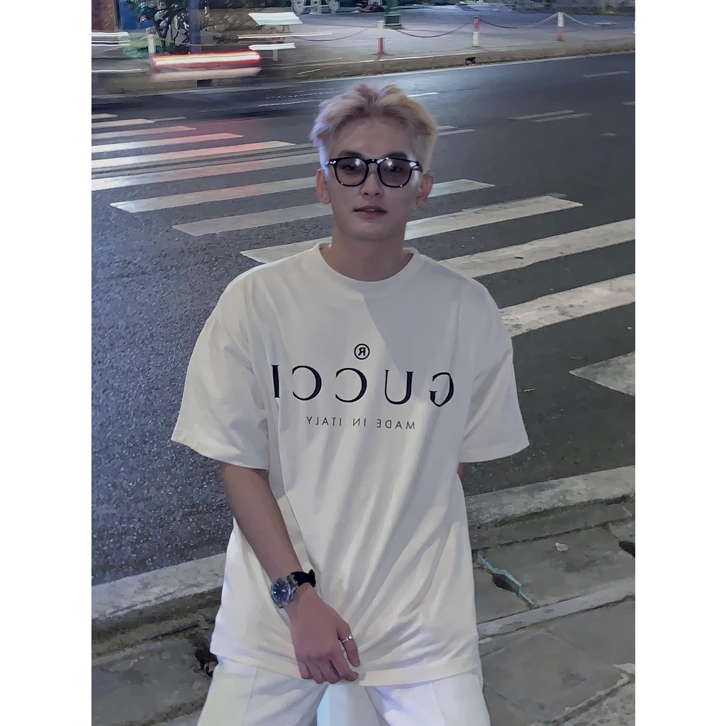 Áo thun GC Logo Made in Italy form rộng nam nữ - Streetwears SG