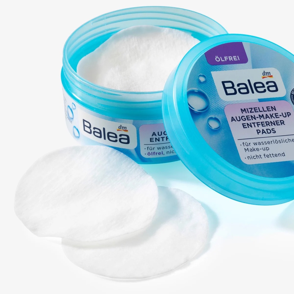 Miếng Tẩy Trang Mắt Ướt Balea Mizellen Augen Make Upentferner Pads