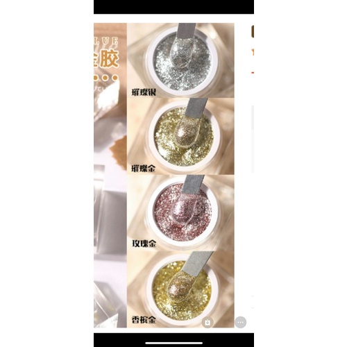 Gel vẽ nhũ viền 5g FN-lẻ 4 màu