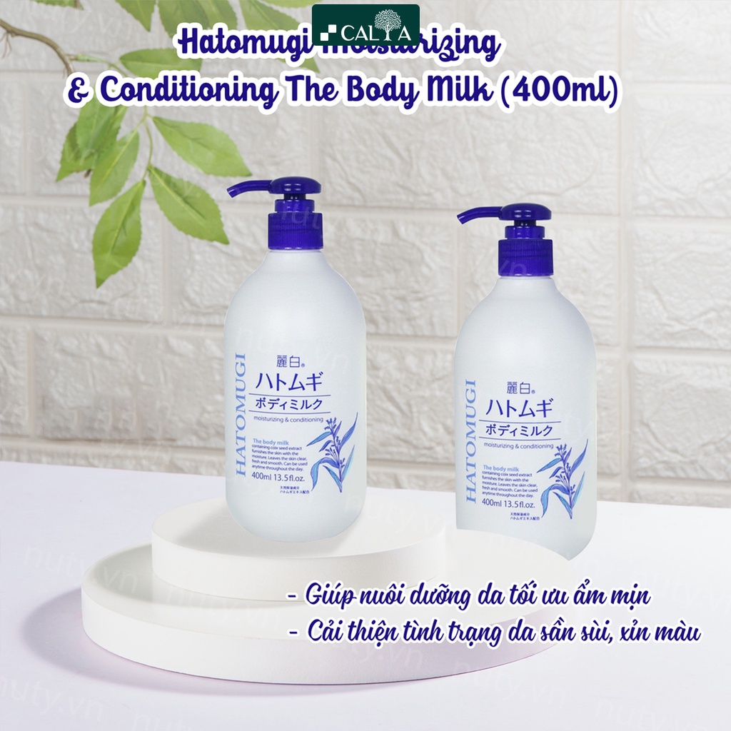 Sữa Dưỡng Thể Hatomugi Ban Ngày, Ban Đêm Cấp Ẩm, Sáng Da - Reihaku Hatomugi Body Lotion 250g/400ml