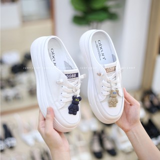 Giày judy- giày sục thể thao cao cấp đế độn 4p với móc gấu cute qccc