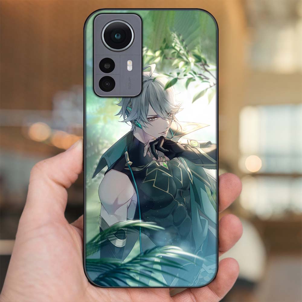Ốp lưng Xiaomi 12 Pro 5G viền đen in hình Alhaitham Genshin Impact