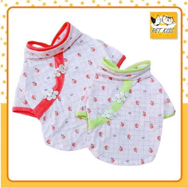 Áo Thun Sườn Xám Cho Chó Mèo