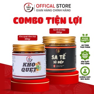 Combo Sa tế sò điệp và kho quẹt tôm thịt Thích Cay 250g