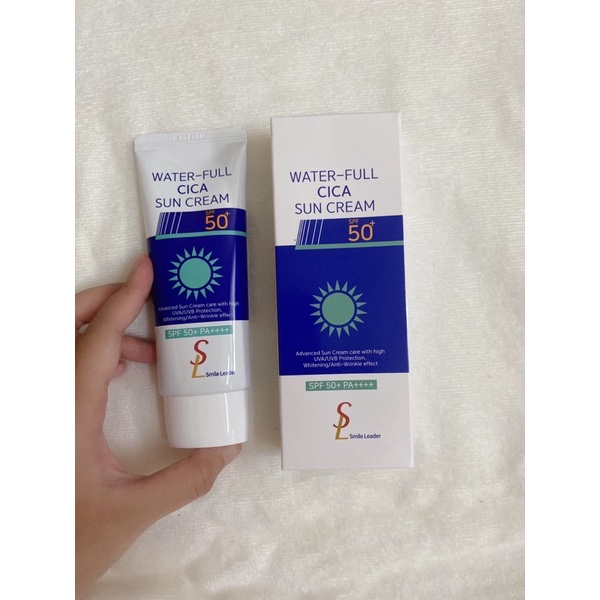 Kem Chống Nắng Dành Cho Da Dầu Smile Leader Xanh Sun Cream 60ml Hàn Quốc