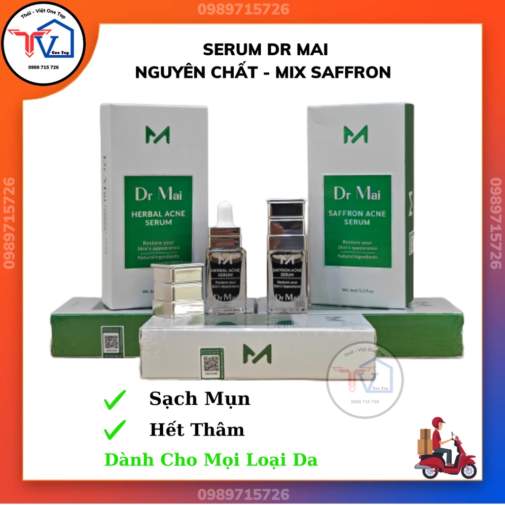 Dr Mai, Serum sạch mụn Dr Mai 6ml, lựa chọn hoàn hảo cho làn da mụn