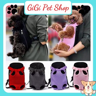 Địu túi vận chuyển size S M L vật liệu vải mang chở theo chó mèo có dây đeo phụ kiện thú cưng - GiGi Pet Shop