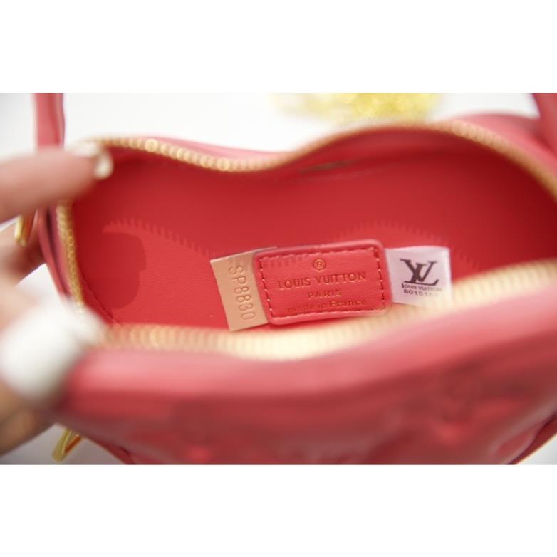 Túi Xách LV Trái Tim Trắng Đen Hồng Size 15  -  By Willow.luxury