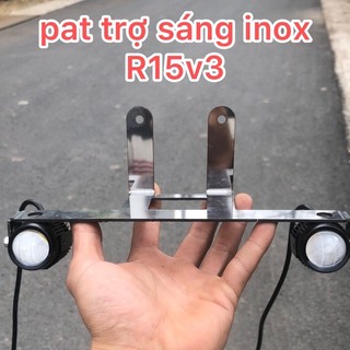 Pat trợ sáng,pas trợ sáng r15v3 inox lắp đặt dễ dàng