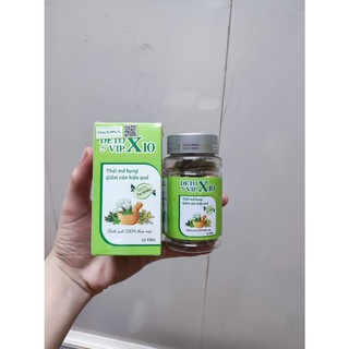 Detox Vip X10 Giảm Cân Mỡ Bụng, Đào Thải Mỡ Thừa