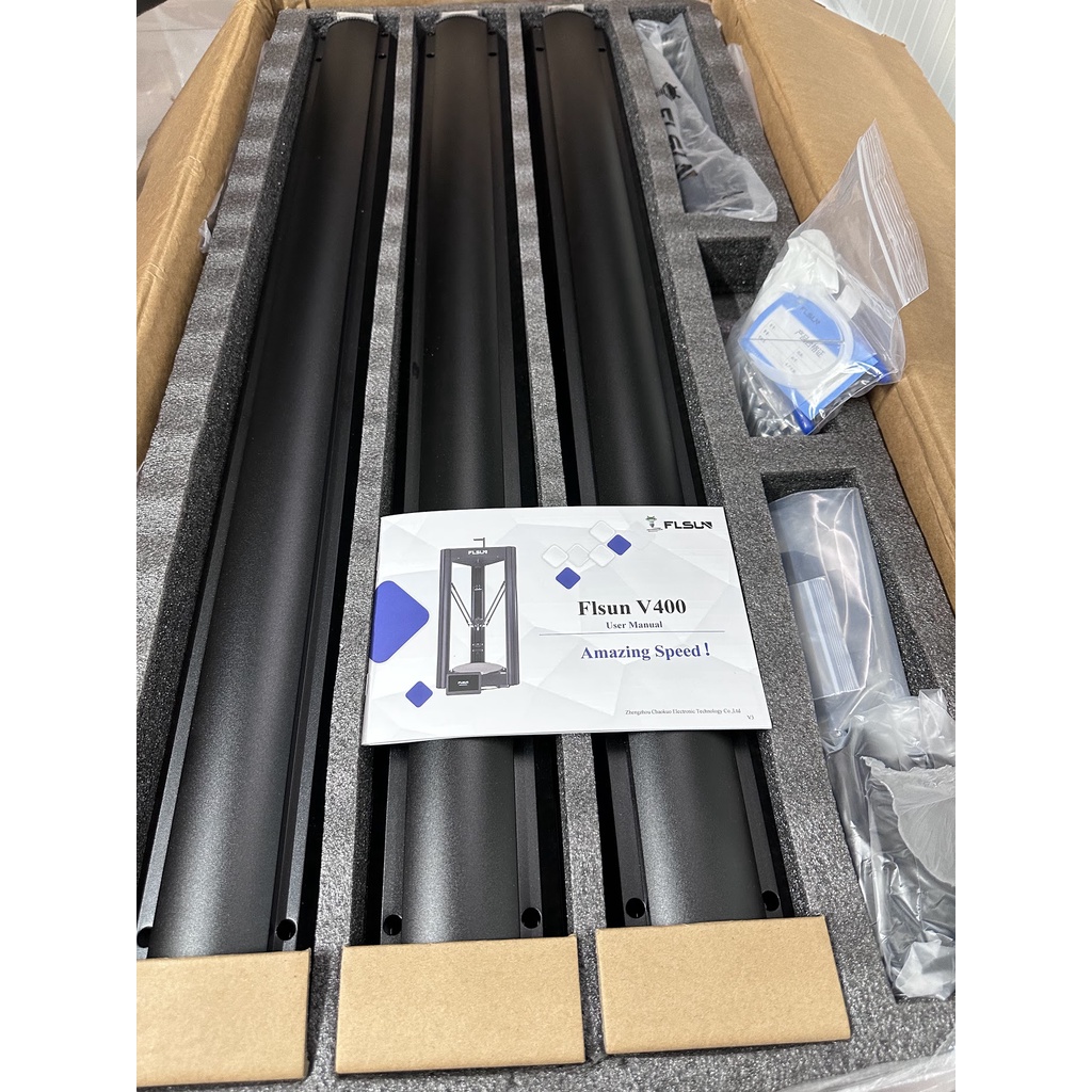 Máy In 3D FLSUN V400 cao cấp tốc độ cao đến 400mm/s, Màn cảm ứng 7inch chạy Klipper full chức năng