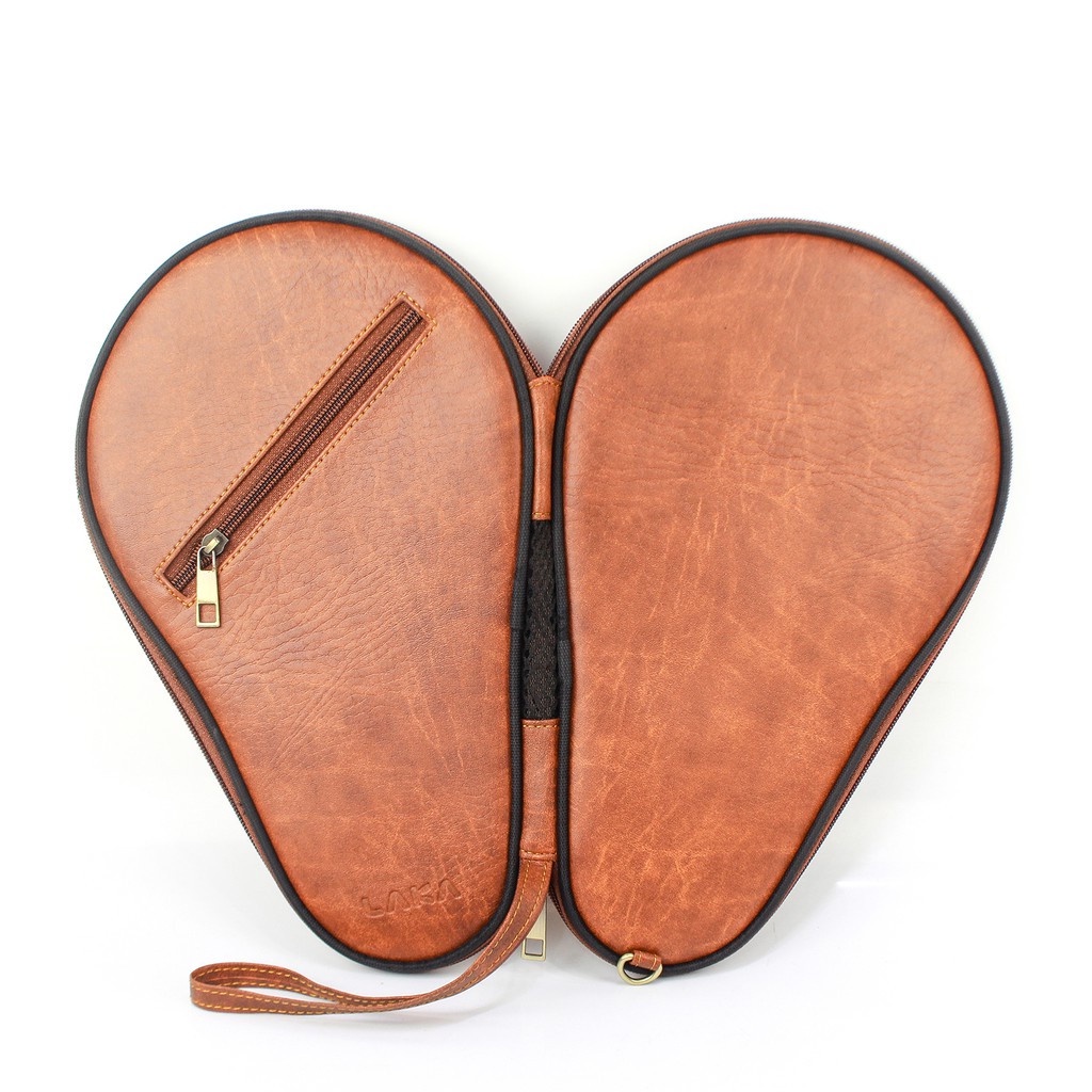 Bao Da đựng vợt bóng bàn Cao cấp + Tặng 01 Bao đựng bóng bàn Da cao cấp