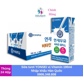 Sữa tươi yonsei nguyên kem 180ml - sữa tươi hàn quốc