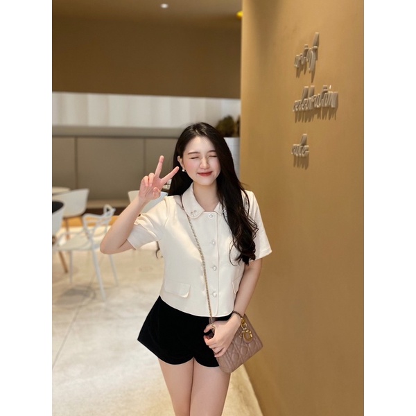 Clara Top - Áo thiết kế DTM kèm nơ | BigBuy360 - bigbuy360.vn