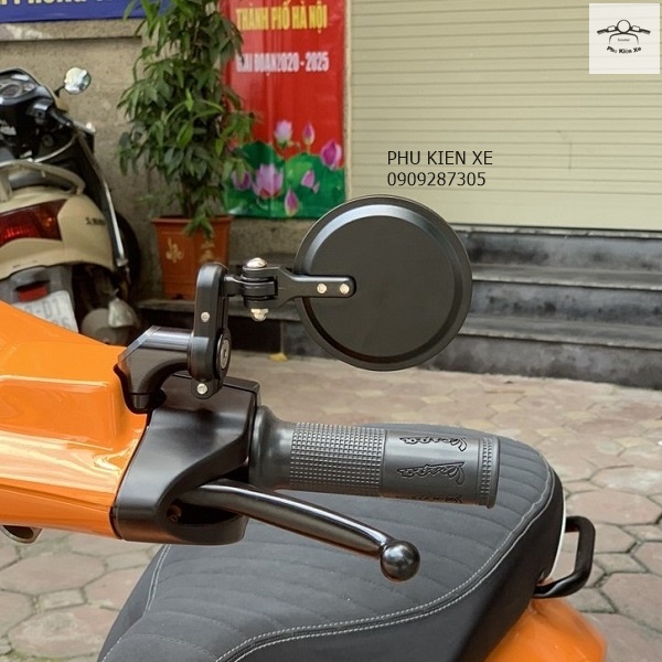 Gương Tròn Vespa Honda Có Gập Xoay