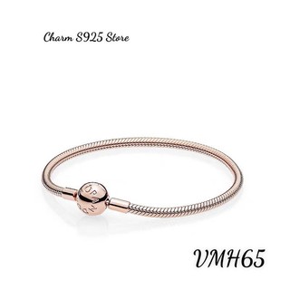 VÒNG TAY PAN ALE ROSE GOLD KHOÁ TRƠN DÂY MỀM HÀNG CAO CẤP